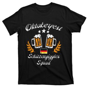 Oktoberfest Schitzengiggle Squad Bavarian Festival T-Shirt