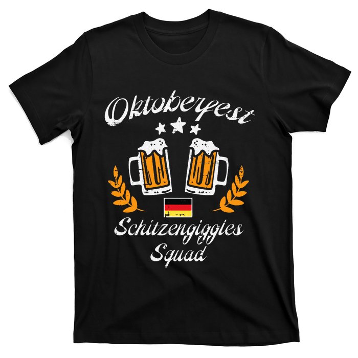 Oktoberfest Schitzengiggle Squad Bavarian Festival T-Shirt