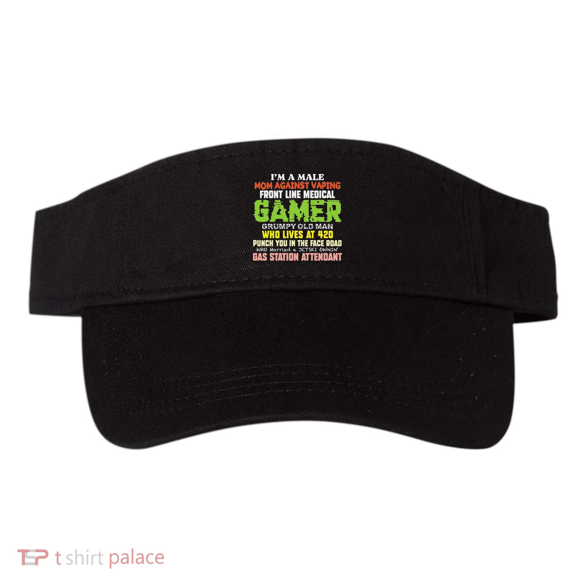 Oddly Specific Sarcastic Gamer Weird Humor Funny Meme Valucap Bio-Washed Visor