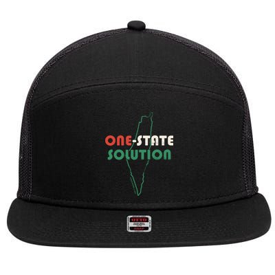 One State Solution 7 Panel Mesh Trucker Snapback Hat