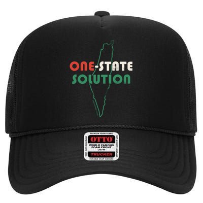 One State Solution High Crown Mesh Back Trucker Hat