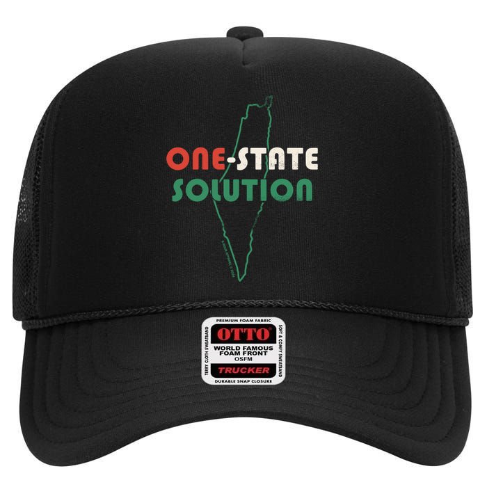 One State Solution High Crown Mesh Back Trucker Hat