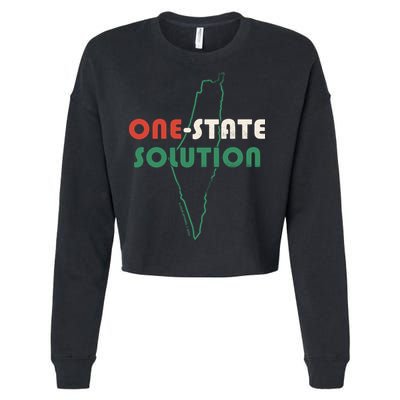One State Solution Cropped Pullover Crew