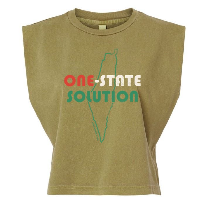 One State Solution Garment-Dyed Women's Muscle Tee