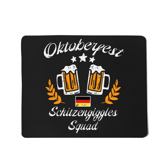 Oktoberfest Schitzengiggle Squad Bavarian Festival Mousepad