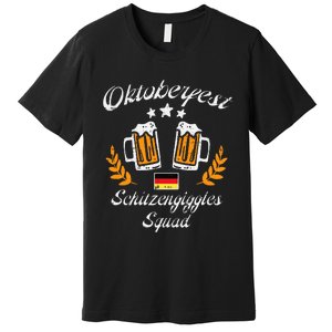 Oktoberfest Schitzengiggle Squad Bavarian Festival Premium T-Shirt