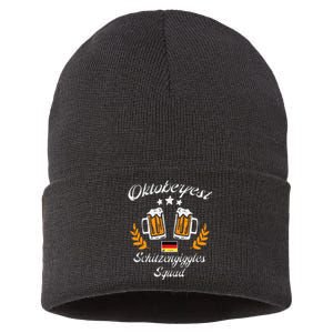 Oktoberfest Schitzengiggle Squad Bavarian Festival Sustainable Knit Beanie