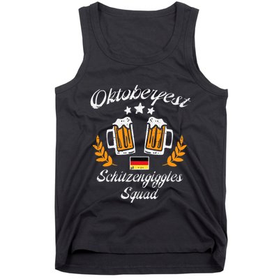 Oktoberfest Schitzengiggle Squad Bavarian Festival Tank Top