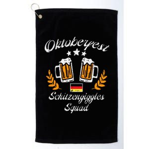 Oktoberfest Schitzengiggle Squad Bavarian Festival Platinum Collection Golf Towel