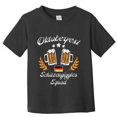 Oktoberfest Schitzengiggle Squad Bavarian Festival Toddler T-Shirt