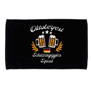 Oktoberfest Schitzengiggle Squad Bavarian Festival Microfiber Hand Towel