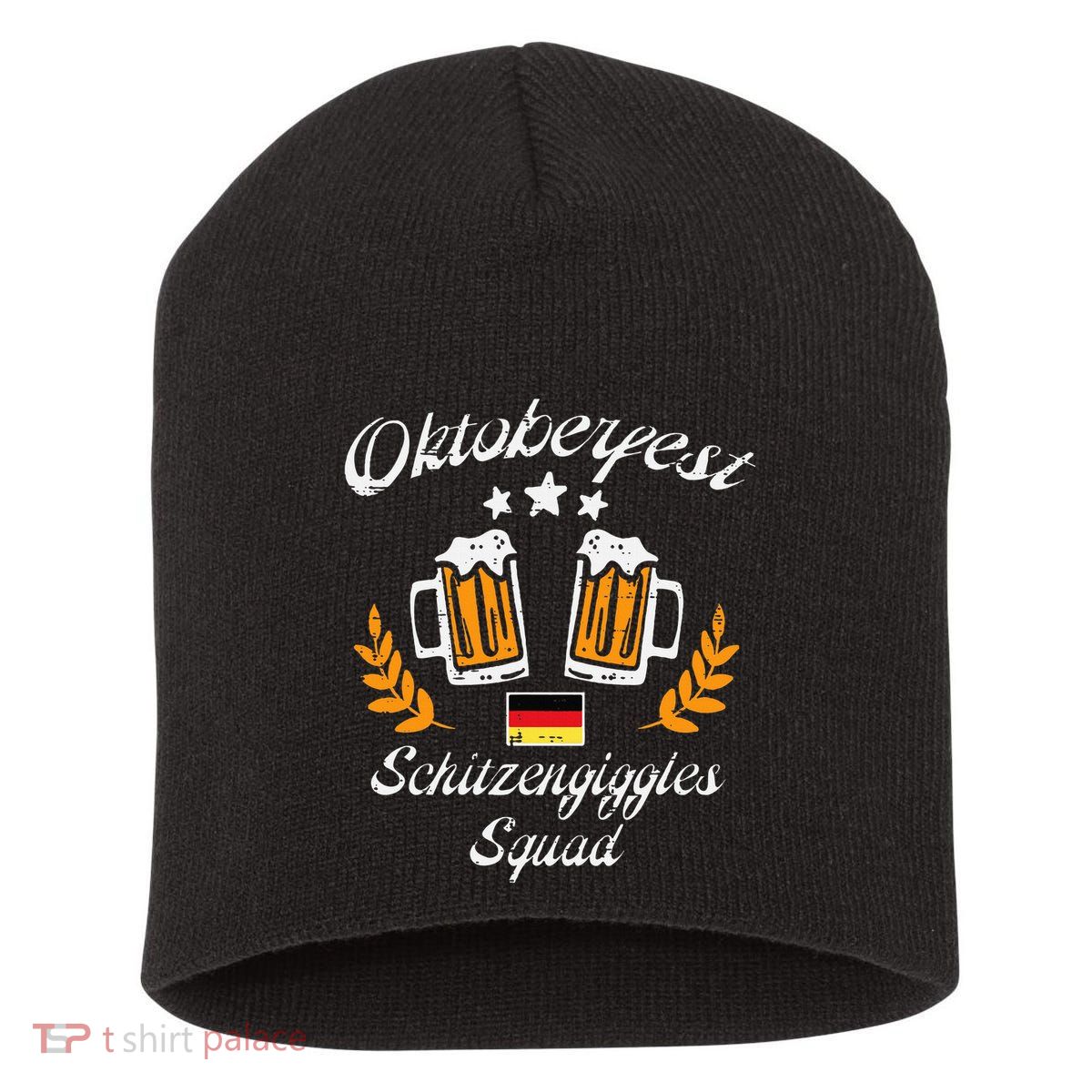 Oktoberfest Schitzengiggle Squad Bavarian Festival Short Acrylic Beanie