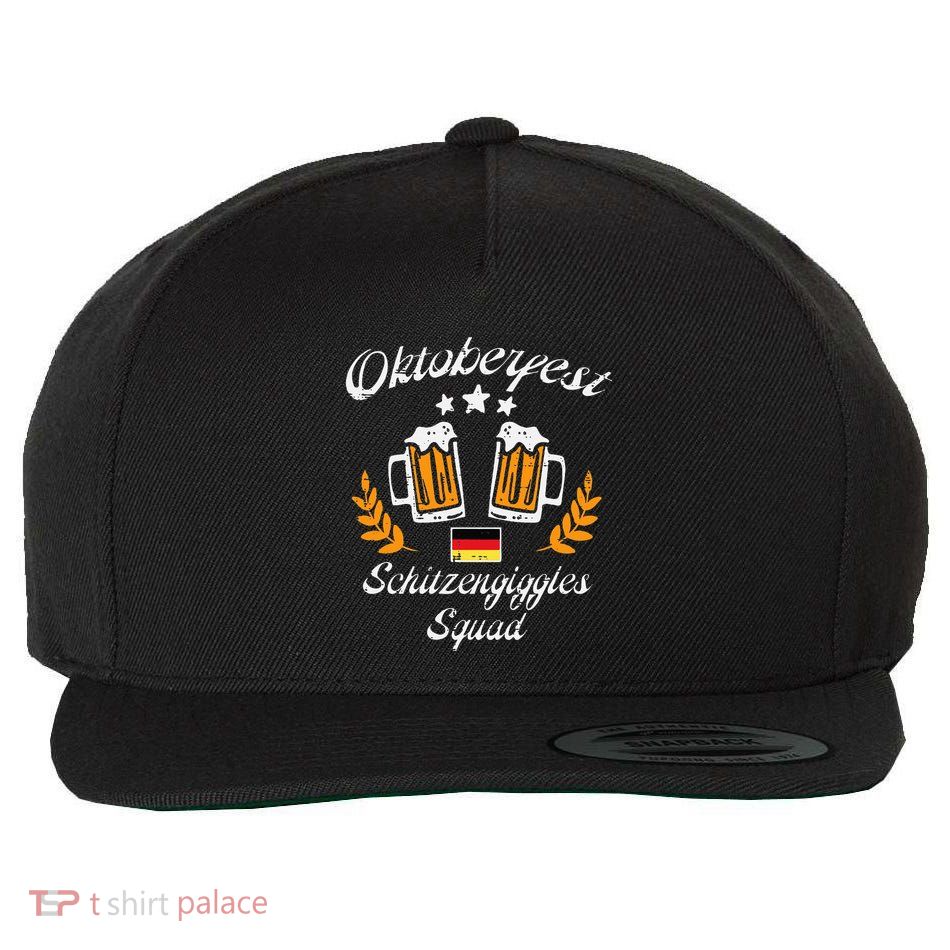 Oktoberfest Schitzengiggle Squad Bavarian Festival Wool Snapback Cap