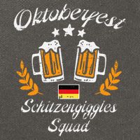 Oktoberfest Schitzengiggle Squad Bavarian Festival Cotton Canvas Backpack