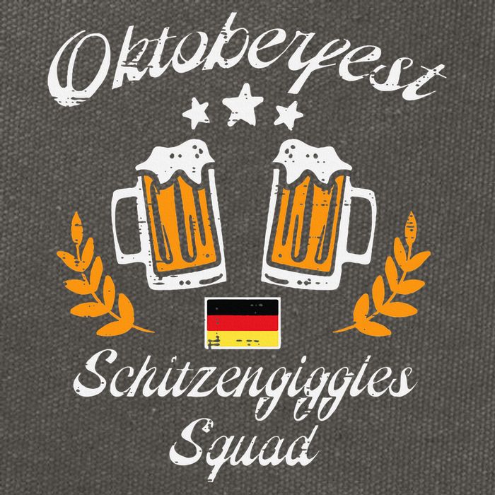 Oktoberfest Schitzengiggle Squad Bavarian Festival Cotton Canvas Backpack