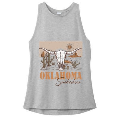 Oklahoma Smoke Show | Oklahoma Smokeshow Western Country Ladies PosiCharge Tri-Blend Wicking Tank