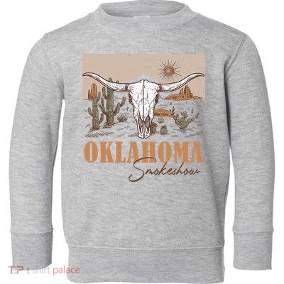 Oklahoma Smoke Show | Oklahoma Smokeshow Western Country Toddler Sweatshirt