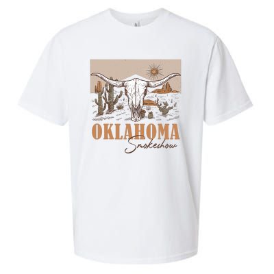 Oklahoma Smoke Show | Oklahoma Smokeshow Western Country Sueded Cloud Jersey T-Shirt