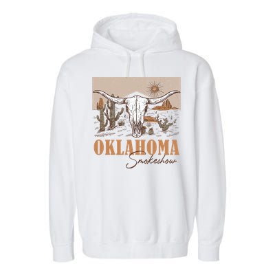 Oklahoma Smoke Show | Oklahoma Smokeshow Western Country Garment-Dyed Fleece Hoodie