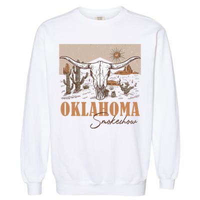 Oklahoma Smoke Show | Oklahoma Smokeshow Western Country Garment-Dyed Sweatshirt