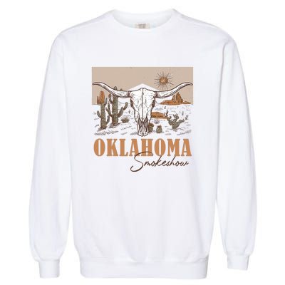 Oklahoma Smoke Show | Oklahoma Smokeshow Western Country Garment-Dyed Sweatshirt