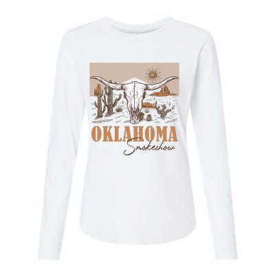 Oklahoma Smoke Show | Oklahoma Smokeshow Western Country Womens Cotton Relaxed Long Sleeve T-Shirt