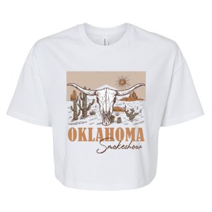 Oklahoma Smoke Show | Oklahoma Smokeshow Western Country Bella+Canvas Jersey Crop Tee