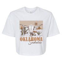 Oklahoma Smoke Show | Oklahoma Smokeshow Western Country Bella+Canvas Jersey Crop Tee