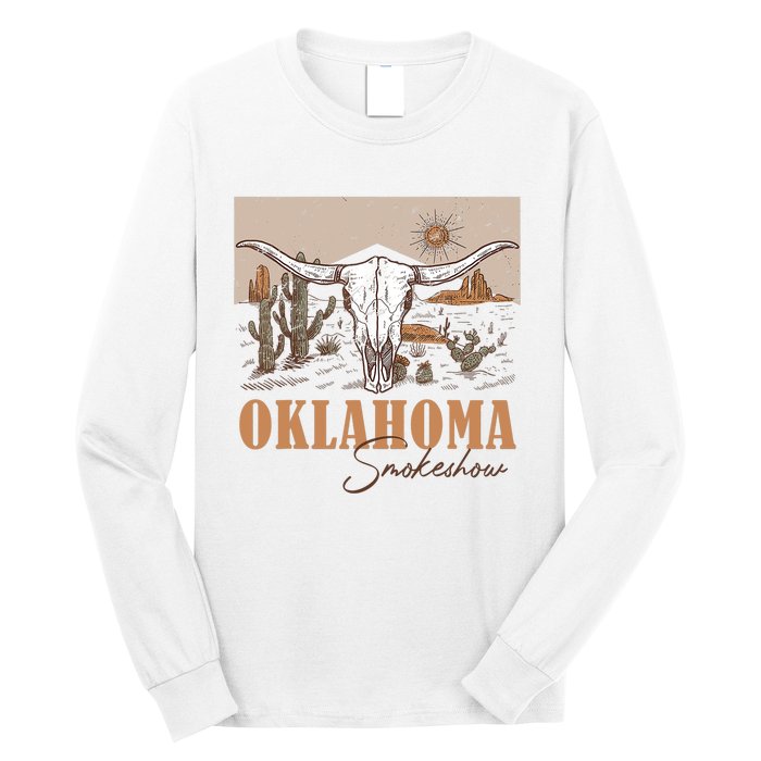 Oklahoma Smoke Show | Oklahoma Smokeshow Western Country Long Sleeve Shirt