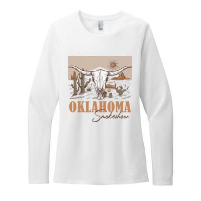 Oklahoma Smoke Show | Oklahoma Smokeshow Western Country Womens CVC Long Sleeve Shirt