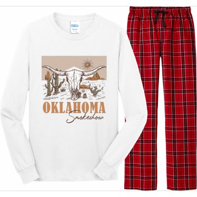 Oklahoma Smoke Show | Oklahoma Smokeshow Western Country Long Sleeve Pajama Set