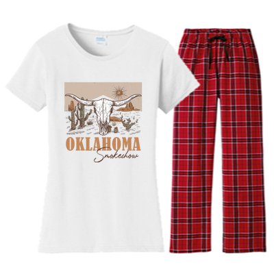 Oklahoma Smoke Show | Oklahoma Smokeshow Western Country Women's Flannel Pajama Set