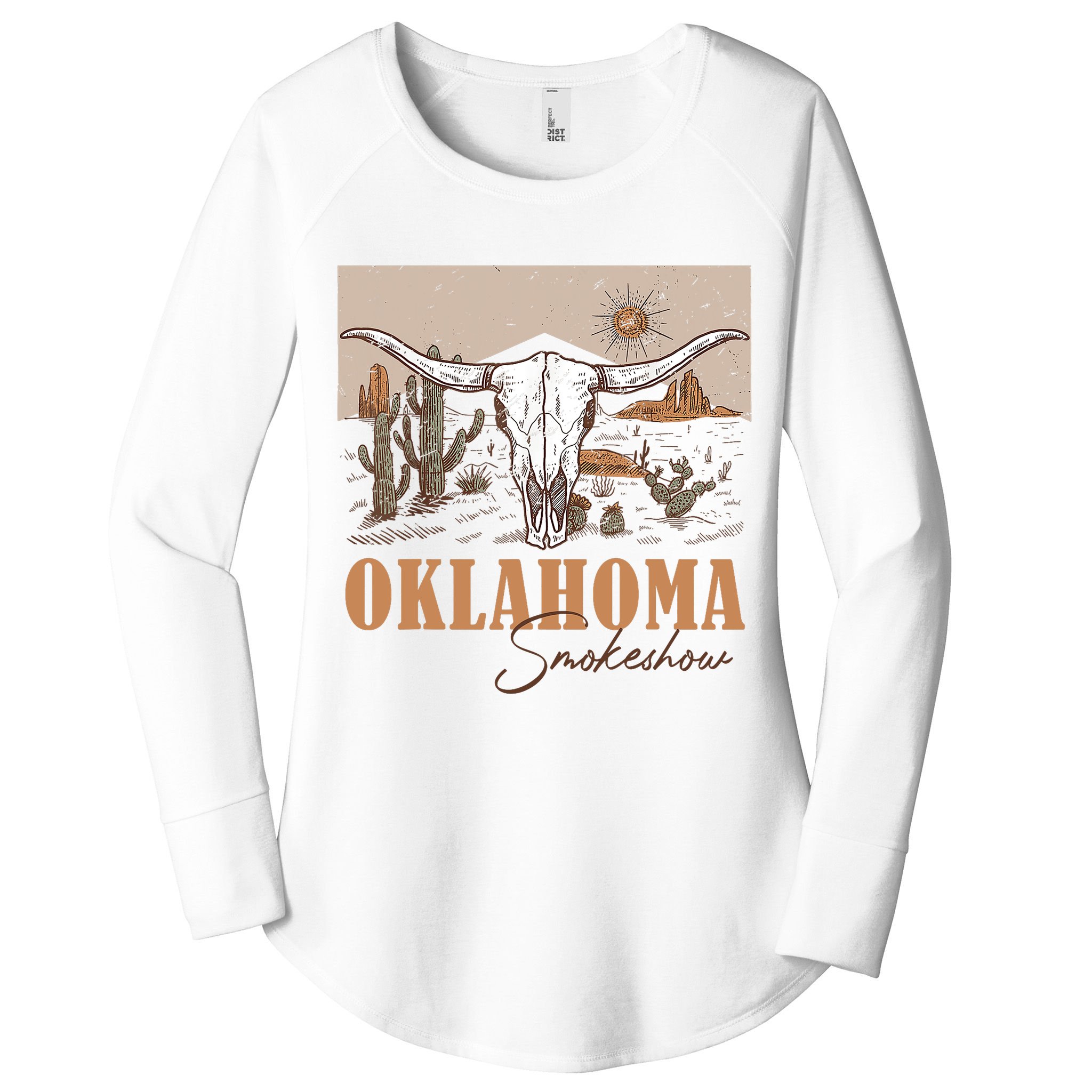 Oklahoma Smoke Show | Oklahoma Smokeshow Western Country Women's Perfect Tri Tunic Long Sleeve Shirt
