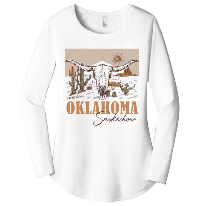 Oklahoma Smoke Show | Oklahoma Smokeshow Western Country Women's Perfect Tri Tunic Long Sleeve Shirt