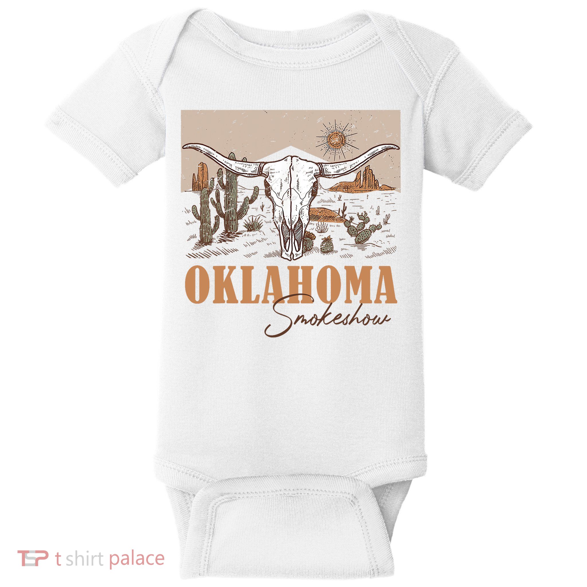 Oklahoma Smoke Show | Oklahoma Smokeshow Western Country Baby Bodysuit