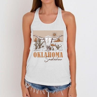 Oklahoma Smoke Show | Oklahoma Smokeshow Western Country Women's Knotted Racerback Tank