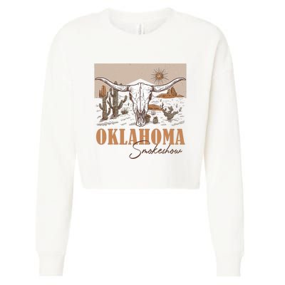 Oklahoma Smoke Show | Oklahoma Smokeshow Western Country Cropped Pullover Crew