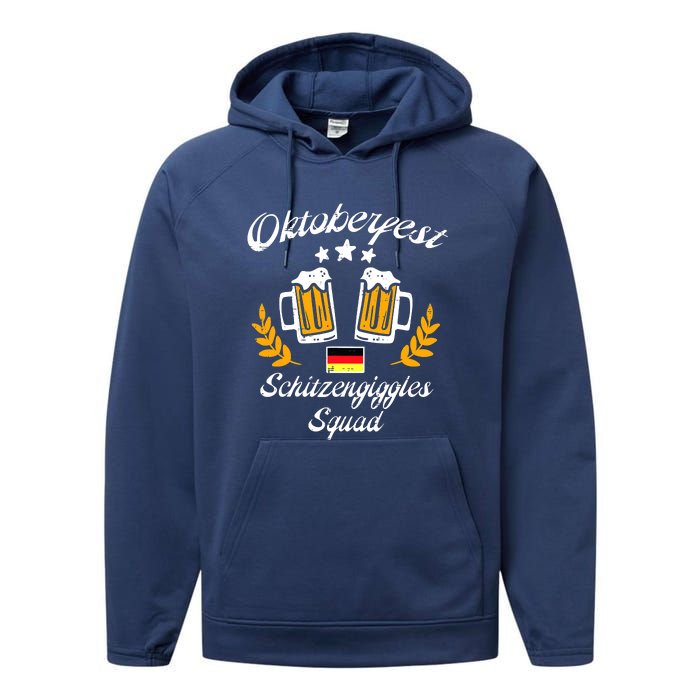 Oktoberfest Schitzengiggle Squad Bavarian Festival Performance Fleece Hoodie