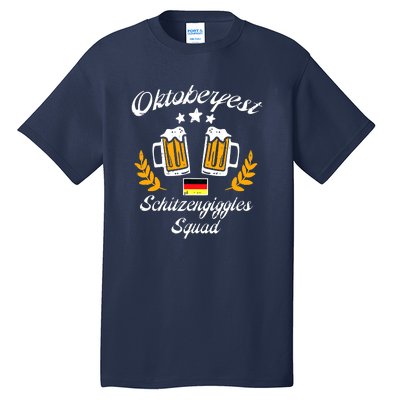 Oktoberfest Schitzengiggle Squad Bavarian Festival Tall T-Shirt