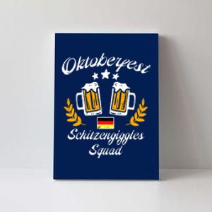 Oktoberfest Schitzengiggle Squad Bavarian Festival Canvas