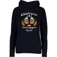 Oktoberfest Schitzengiggle Squad Bavarian Festival Womens Funnel Neck Pullover Hood