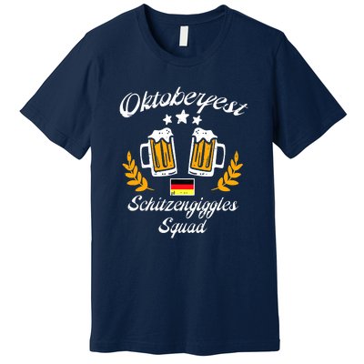 Oktoberfest Schitzengiggle Squad Bavarian Festival Premium T-Shirt