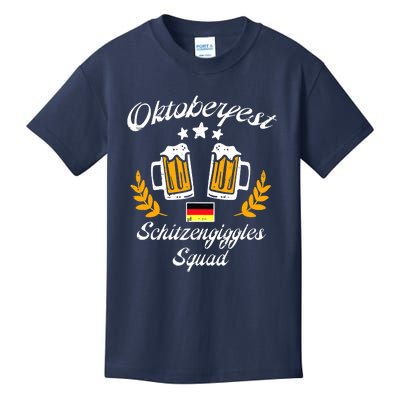 Oktoberfest Schitzengiggle Squad Bavarian Festival Kids T-Shirt