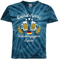 Oktoberfest Schitzengiggle Squad Bavarian Festival Kids Tie-Dye T-Shirt