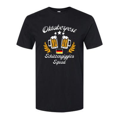 Oktoberfest Schitzengiggle Squad Bavarian Festival Softstyle CVC T-Shirt