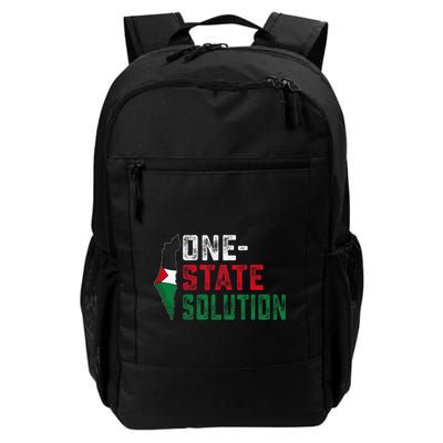 One State Solution Palestine Gaza Map Peace Statement Daily Commute Backpack