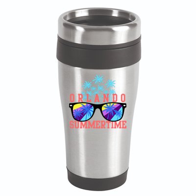 Orlando Summertime Shades Icon 16oz Travel Tumbler