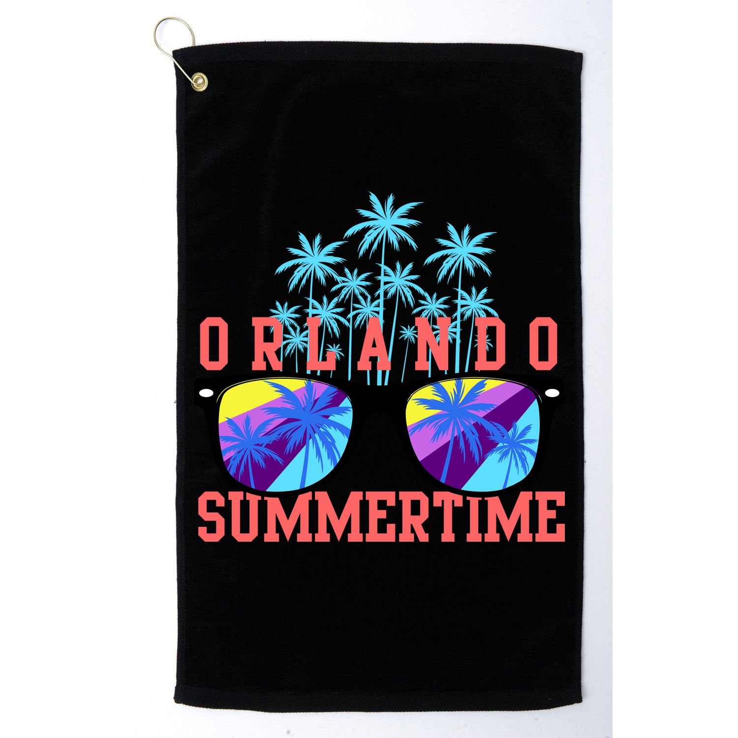 Orlando Summertime Shades Icon Golf Towel