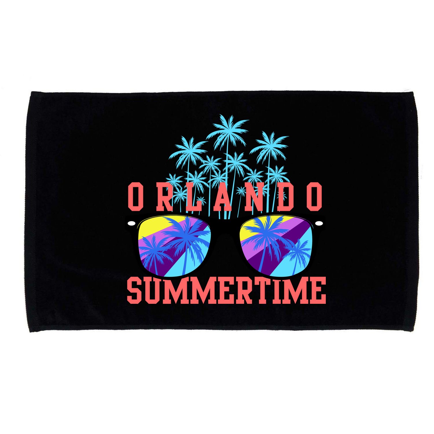 Orlando Summertime Shades Icon Microfiber Hand Towel