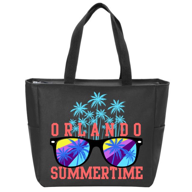 Orlando Summertime Shades Icon Zip Tote Bag
